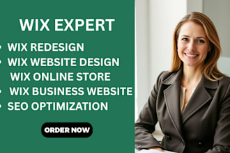 build a stunning wix website design or redesign or wix ecommerce website