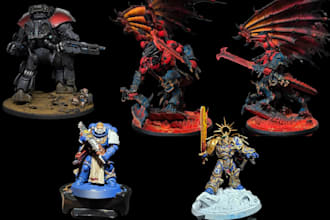 3d print and paint your model 3d miniature warhammer 40k mini dnd figurine aos