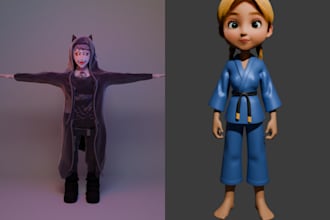 do vrchat, action figure or game character designing