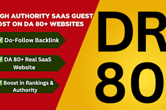 publish a guest post on  high da 80 saas blog with df links