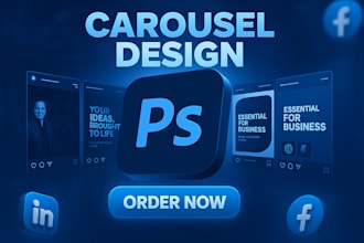 design engaging carousel posts for instagram, facebook, and linkedin