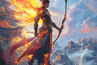 make fantasy art, creature, fantasy character, and dnd party