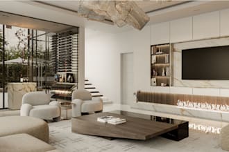 restyle 3d home interior,luxury livingroom, kitchen, wall decor,furniture render
