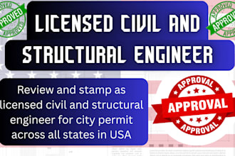 review stamp as civil and structural engineer in california georgia city permit