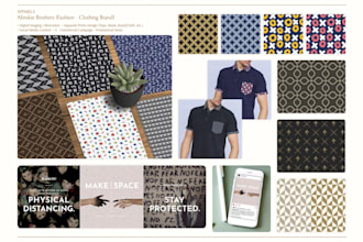 design seamless graphic patterns for prints or digital use