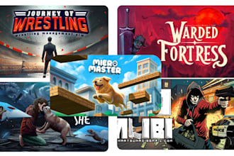 create steam game poster for steam capsule art, steam game banner