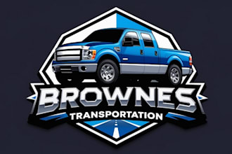 do awesome logistic trucking logo