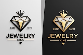make luxury, jewelry, crown, minimalist, signature logo