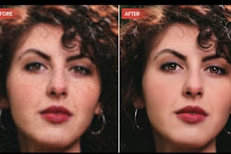 professionally enhance, retouch, upscale and restore blurry images