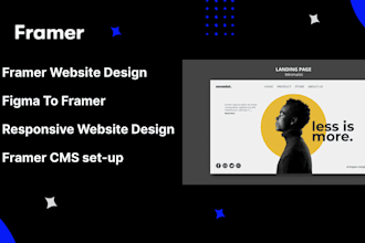 do framer website design and figma to framer conversion