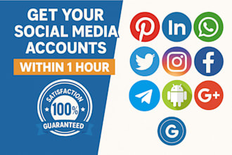 create social media accounts, set up business pages, and optimize