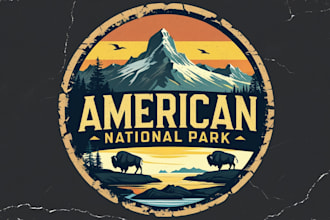 make awesome vintage water park logo in paradise