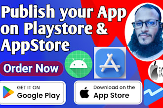 publish your app on playstore and appstore in a few minutes