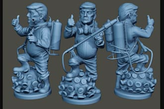 design your custom characters for tabletop games toy dnd scene diorama, 3d print