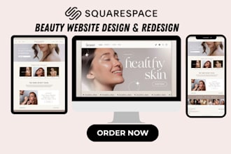 design squarespace beauty spa hair salon skincare website