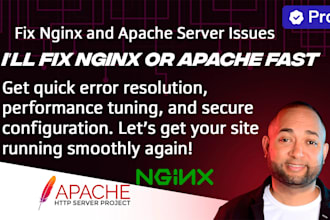 fix nginx and apache server issues