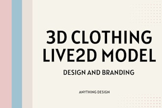 do live2d model, manga artist, 3d clothing, photoshop design, vecor art, canva