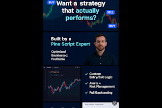 create professional tradingview pine script, custom indicator and strategy