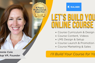 build your online course in kajabi