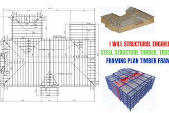structural engineer steel structural design timber truss framing foundation plan