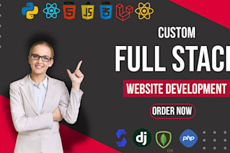 help in custom website development as full stack frontend web developer backend