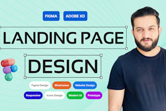 design a modern website or landing page UI UX in figma