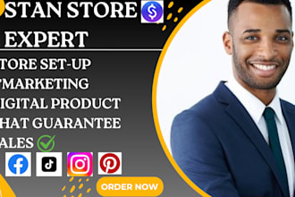 build high converting stan store with sales funnel and digital setup