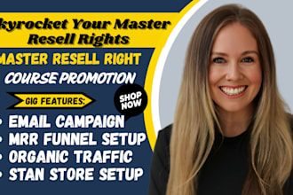 promote master resell rights course email marketing campaign sales funnel
