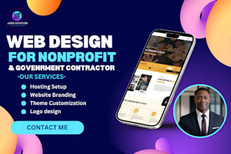 design government contract website nonprofit ngo charity and donation website