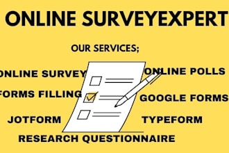 1000 respondents to fill online survery forms, google forms, fill online survey