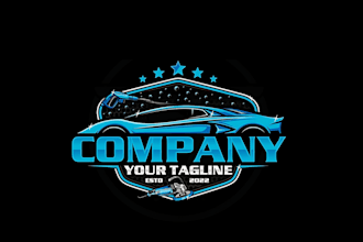 design 2d, 3d auto detailing, car wash, automotive logo