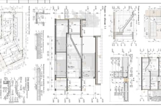 architectural drafting structural drawings city permit blueprint mep drawings