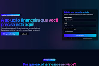 create a modern landing page for your business or product