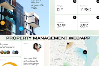 real estate website development, property management website, chatbot wix design
