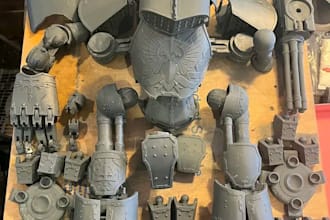 resin print 3d model,warhammer,action figure,sls,articulated,stl for shipping