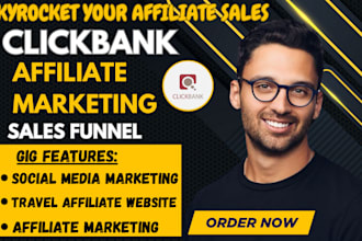 promote travel affiliate website clickbank affiliate marketing sales funnel