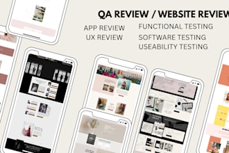 do app testing and website testing, QA, iphone , ipad , and android user testing