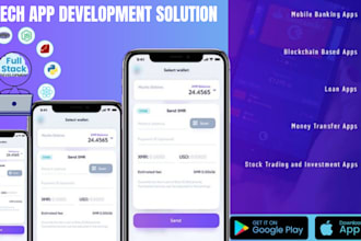 develop fintech app money transfer app wallet app neobank app loan payment app