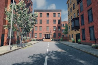 create roblox game roblox map 3d game  environment tycoon map realistic blender