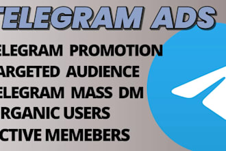 setup telegram ads to reach 500k organic forex investors, telegram promotion