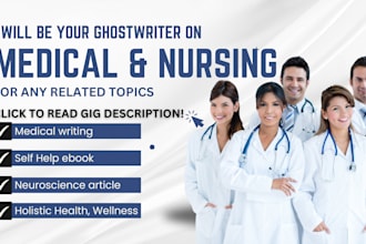 ghostwrite holistic health care ebook, medical ebook, neuroscience article
