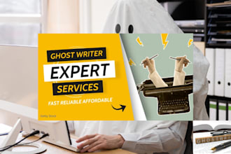 be your ebook ghostwriter, self help book romance book memoir and children book
