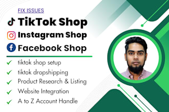 setup tiktok, fb and ig shops to boost dropshipping sales
