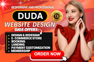 create responsive duda website, duda website design, duda website builder