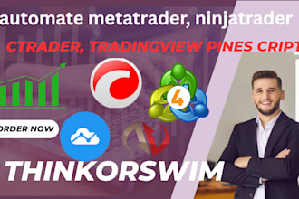 automate metatrader, ninjatrader, ctrader, tradingview pines cript, thinkorswim