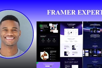 framer expert website design fix SEO cms figma to framer and saas landing page