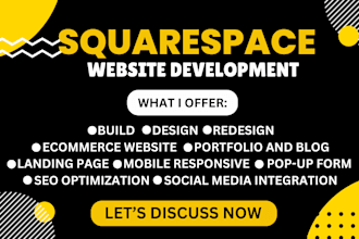 design redesign responsive squarespace ecommerce wix website landing  pages