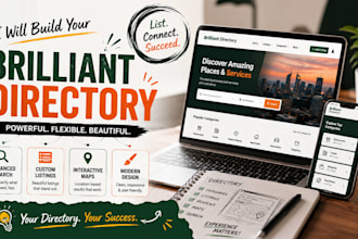build your brilliant directory website, web directory with brilliant directory