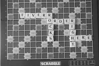 spell out your message in scrabble tiles and send you a video