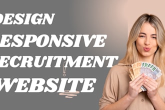 design recruitment website, staffing website, job board website, agency website